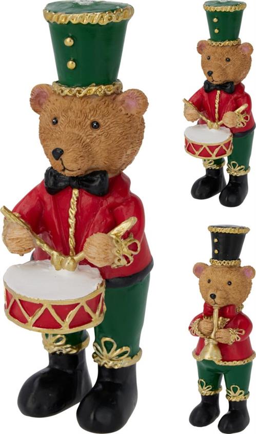 ORSO NATALIZIO MUSICISTA 17 CM ASSORTITO