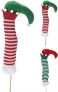 PICK GAMBA ELFO PER ALBERO DI NATALE 56 CM ASSORTITA