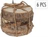 DISCHI LEGNO NATURALE 6 PZ 11X1CM