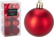 PALLINE DI NATALE ROSSE 16 PZ 6 CM