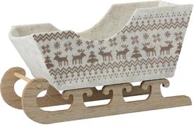 SLITTA IN  LEGNO E FELTRO 12 CM ASSORTITA