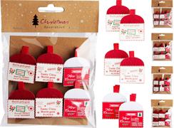 SET CLIP NATALIZI BUSTINA LETTERA 6PZ ASSORTITI