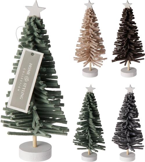 ALBERO DI NATALE IN MDF+PL 20CM ASSORTITO