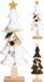 ALBERO DI NATALE IN LEGNO E TESSUTO 37 CM ASSORTITO