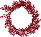 CORONA 50CM BACCHE ROSSE