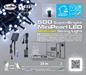 LUCI DI NATALE MINI PERLE 500 LED BIANCO FREDDO+PANNELLO SOLARE