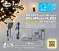 LUCI DI NATALE MINI PERLE 500 LED BIANCO CALDO+PANNELLO SOLARE 2