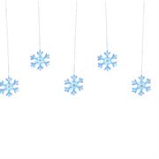 LUCI DI NATALE A TENDA 420LED +14 FIOCCHI DI NEVE BIANCO FREDDO