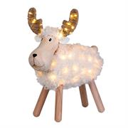 DECORAZIONE NATALIZIA PECORENNA 80LED BIANCO CALDO+MULTI  H.45X3