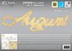 SCRITTA AUGURI 3D LUMINOSA 2000 MINILED BIANCO CALDO 115XH.37CM