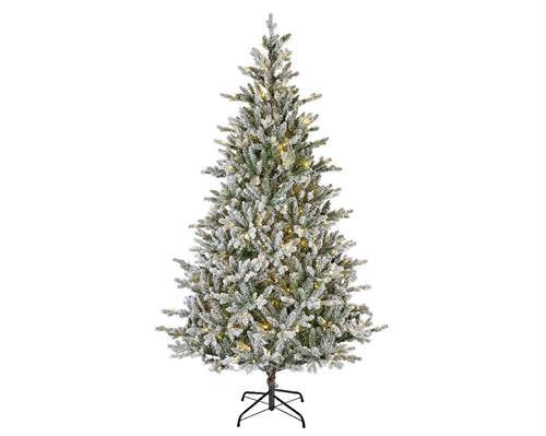 ALBERO DI NATALE INNEVATO 210 CM ALLISON PINE LUMINOSO 430 LED