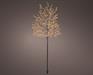 ALBERO NERO LUMINOSO IN PVC 480 MICROLED BIANCO CALDO H.150CM
