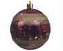 PALLINA DI NATALE BORDEAUX DECORATA 8 CM