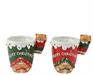 TAZZA MUG NATALIZIA MERRY CHRISTMAS CON ORSETTO H.12X8,5 CM