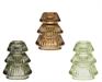 PORTACANDELA IN VETRO TRASPARENTE FORMA ALBERO H.8X6,5 CM 1 PZ A