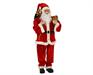 BABBO NATALE CON REGALO VESTITO ROSSO CLASSICO H.110X42X28 CM