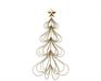 ALBERO D NATALE IN FILO DI FERRO ORO CON STELLA H.58X27,5X32CM