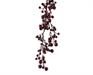 GHIRLANDA DI BACCHE BORDEAUX GLITTER 130 CM
