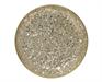 PIATTO DECORATIVO ORO E ARGENTO 29XH.3 CM