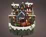 VILLAGGIO DI NATALE CON TRENO IN MOVIMENTO 15X15X15,5 CM