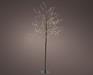 ALBERO NERO LUMINOSO IN PVC 720 MICROLED BIANCO CALDO H. 180 CM