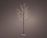 ALBERO IN PVC LUMINOSO INNEVATO 750 LED BIANCO CALDO H.220 CM
