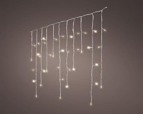 LUCI DI NATALE A TENDA 480 LED BIANCO CALDO 11,8 MT CAVO TRASPAR