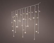 LUCI DI NATALE A TENDA 480 LED BIANCO CALDO 11,8 MT CAVO TRASPAR