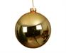 PALLINA DI NATALE IN VETRO LUCIDO ORO CHIARO 15 CM