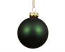 PALLINA DI NATALE IN VETRO OPACO VERDE PINO 10 CM