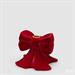 PORTACANDELA FIOCCO VELLUTO ROSSO H.11X13X13 CM