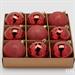 PALLINE DI NATALE BORDEAUX GLITTER / OPACHE 9 PZ 8 CM