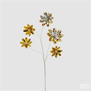 RAMO GERBERA FIORI ORO METAL H.56 CM