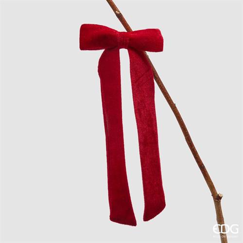 FIOCCO IN VELLUTO CON CLIP H.30X13 CM