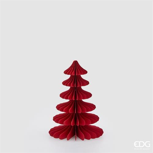 DECORO ORIGAMI ALBERO ROSSO H.25 D.18.5