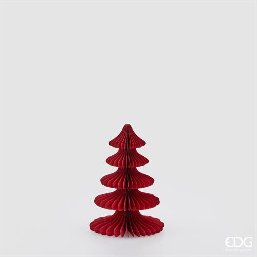 DECORO ORIGAMI ALBERO ROSSO H.20.5 D.15