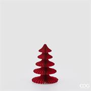 DECORO ORIGAMI ALBERO ROSSO H.20.5 D.15