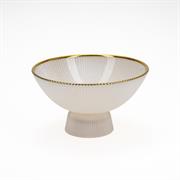 ALZATA VETRO D.25X13CM BIANCO