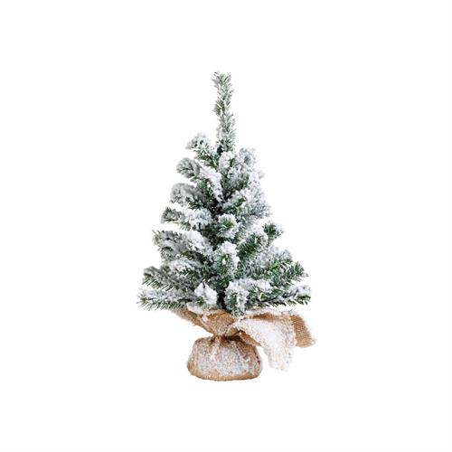 ALBERO DI NATALE INNEVATO CON BASE JUTA 45 CM