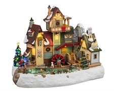 VILLAGGIO NATALIZIO MULINO DI ROCKY RIVER 25,6x33,4x22,5 CM