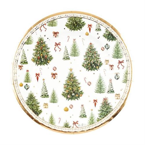 PIATTI CHRISTMAS FOREST 8 PZ 27 CM