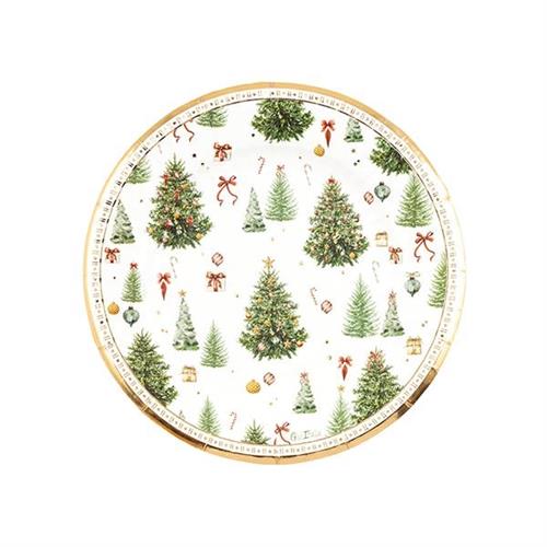 PIATTI CM 21 CHRISTMAS FOREST 21 CM 8 PZ