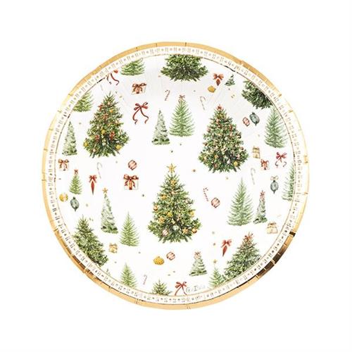 PIATTI CHRISTMAS FOREST 24 CM 8 PZ