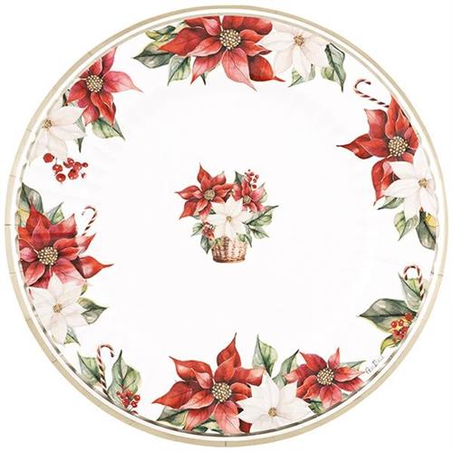 SOTTOPIATTI STELLA DI NATALE  33 CM 6 PZ