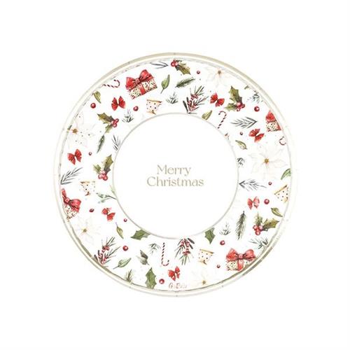 PIATTI A LITTLE CHRISTMAS 21 CM 8 PZ