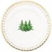 SOTTOPIATTI NATALIZI DECORO ALBERO DI NATALE BORDO ORO 33CM 6PZ