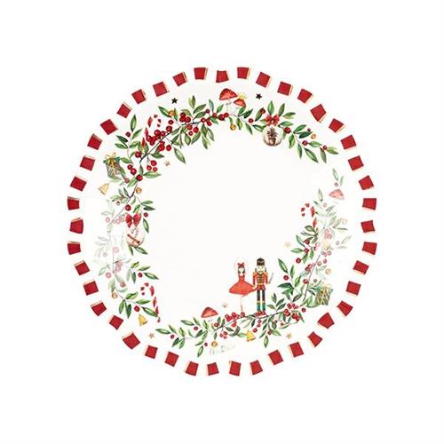 PIATTI CHRISTMAS VINTAGE 21 CM 8 PZ