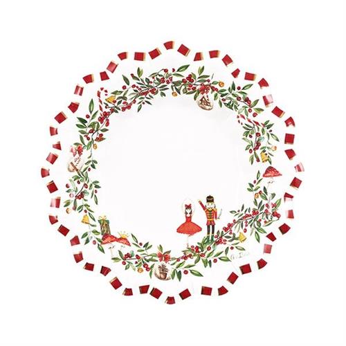 PIATTI CHRISTMAS VINTAGE 24 CM 8 PZ