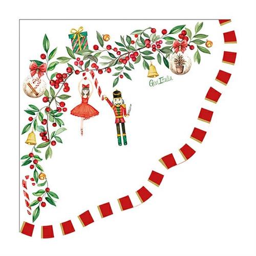 TOVAGLIOLI CHRISTMAS VINTAGE 33X33 CM 16 PZ