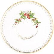 SOTTOPIATTI BORDO ORO CHRISTMAS GARLAND 33 CM 6 PZ